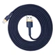 Кабель с быстрой зарядкой Baseus Cafule USB to Lightning 1.5A 2 м Синий (226750764) - изображение 1