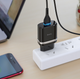 Мережевий зарядний пристрій Hoco C12Q 15W USB-A 3A QC 3.0 + кабель USB Type-C 1 м Black (S23991) - зображення 4