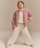 Куртка бомбер для девочки H&M, демисезонная, 6-8 лет, 122-128 см, розовая на легком синтепоне - изображение 7