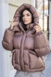 Зимова куртка Mila Nova К-396 42 капучино - изображение 1
