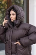 Зимова куртка Mila Nova К-396 42 шоколадний - изображение 2