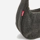 Сумка багет женская тканевая маленькая Levi's 339094687 Серая (1162177950) - изображение 5