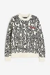 Джемпер бавовняний в'язаний для чоловіка H&M Keith Haring 1136201-001 M чорно-білий - зображення 1