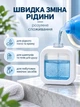 Дозатор для рідкого мила гелю шампуню антисептика у ванну на кухню 300 мл 2 шт VMHouse настільний диспенсер дифузор для душу кухні та ванної мильниця аксесуар для миючого засобу 300 мл білий (0024-0021) - зображення 2