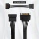 Удлинитель питания J&D SATA 15 Pin Male-Female 18AWG 25 см, 3 шт - изображение 3