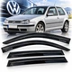 Дефлектори вікон ветровики Volkswagen Golf IV 1997-2002 Хечбек Скотч 3M Voron Glass - изображение 1