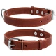 Ошейник "CoLLaR" одинарный (ширина 35мм, длина 48-63см) коричневый - изображение 1