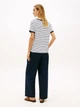 Футболка хлопковая длинная женская Tommy Hilfiger 883108242 S Черный/Белый (1161404977) - изображение 2