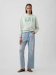 Свитшот на флисе женский GAP 986655716 XS Зеленый (1162435425) - изображение 3