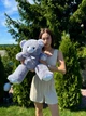 Большая мягкая игрушка BigMishki плюшевый мишка Томми 65 см серый - изображение 8