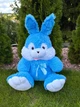 Большая мягкая игрушка BigMishki плюшевый зайка 100 см Голубой - изображение 4