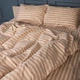 Простынь Бязь 17-0610 Stripe Light Brown 220*240 - изображение 2