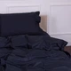 Простирадло Satin Stripe 30-0021 Dark Blue 200*220 - зображення 6