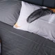 Простынь Сатин 22-1381 Black and Feathered 150*220 - изображение 2