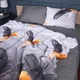 Простынь Сатин 22-1381 Black and Feathered 150*220 - изображение 4