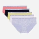 Набор трусиков слипов женских хлопковых Tommy Hilfiger 639184603 XL 5 шт Холодный микс (1162400243) - изображение 1