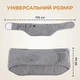 Електричний зігрівальний пояс-грілка для живота попереку та рук 2в1 USB м'який флісовий пояс із 3 режимами нагріву температури кишенею для повербанка Сірий - зображення 7