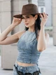 Шляпа Федора с широкими полями замшевая (унисекс) STETSON коричневая - изображение 7