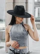 Шляпа Федора с широкими полями замшевая (унисекс) STETSON черная - изображение 5