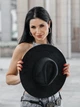 Шляпа Федора с широкими полями замшевая (унисекс) STETSON черная - изображение 6