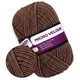 Candy-yarn Micro Velour, Коричневый №32, микровелюр 38г/100м, плюшевая пряжа для вязания игрушек, амигуруми, пледов, велюровая мягкая пряжа - изображение 1