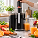 Электрическая соковыжималка SilverCrest SFE 450 C3 Black 450 Вт 2 скорости Соковыжималка для овощей и фруктов Центробежная - изображение 4