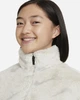 Куртка подростковая Nike Sportswear Big Kids' Faux Fur Jacket XL рост 164 см Белый DV3252-072 - изображение 3