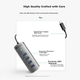 Док-станция Yottamaster USB 3.0 Hub, высокоскоростной 4-портовый концентратор, расширительная док-станция для ноутбука, многопортовый адаптер, удлинительный кабель 0,15 м - изображение 11