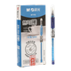 M&G Stationery, стираемая гелевая ручка, классическая ручка с отрывным колпачком и наконечником-пулей, синие чернила 0,5 мм, терморучка для подписи, 12 ручек в коробке AKP61115B - изображение 4