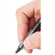 Ручка AIHAO Signature, шариковая ручка с прямым нанесением жидкости 0,5 мм, канцелярские товары, гелевая ручка с полным игольчатым наконечником, для экзаменов, ручка с большой емкостью, на водной основе, черная, 12 штук, x50 - изображение 3