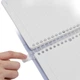 Блокнот KOKUYO Light Color Cookie, Clear Sky, формата А4, с большим количеством листов, 5 разделительных страниц в комплекте, 40 листов в линейку, светло-желтый и фиолетовый, WSG-RUVP10YV - изображение 1
