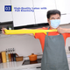 Yizhixuan надзвичайно товсті гумові латексні рукавички розміру L, 4 пари, побутові кухонні рукавички для миття посуду, прання, чищення - зображення 8