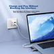 USB-концентратор ORICO, адаптер расширения Type-C, разветвитель-конвертер для подключения напрямую к компьютеру, подходит для ноутбуков MacBook, iPad и смартфонов. - изображение 8