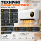 Керамический тепловентилятор SOKANY SK-18035 настенный 2000 Вт обогреватель для комнаты 20 м² с дистанционным управлением LED дисплеем таймером 8 ч термостатом автоматическими жалюзи защитой от перегрева - изображение 2