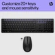 Клавіатура та миша HP бездротові чорні Slim - зображення 7