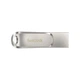 Накопитель SanDisk 128GB USB 3.1 Type-A + Type-C Dual Drive Luxe Серебристый - изображение 2