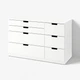 Комод ІКЕА NORDLI 120х76 см (s39336884) - зображення 1