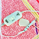 Электропростынь Electric Blanket 7418 150×120 см 40/80 Вт с 2 режимами нагрева и терморегулятором, розовая с сердечками - изображение 2