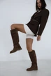 Сапоги женские натуральная замша тофи мех (621/ Соната мед) 38 - изображение 6