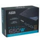 Блок живлення 650 Вт,, Black, 80+ Bronze, 12 см AZZA 000358306 - зображення 3