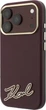 Чохол для смартфона Apple iPhone 18 Pro/17 Pro Karl Lagerfeld Grained with Resin Signature Logo MagSafe Burgundy (KLHMP18L6PWKSRSR) - зображення 2