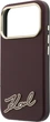 Чохол для смартфона Apple iPhone 18 Pro/17 Pro Karl Lagerfeld Grained with Resin Signature Logo MagSafe Burgundy (KLHMP18L6PWKSRSR) - зображення 6