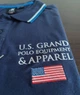 Чоловіча футболка-поло "slim fit" темно-синя (u.s. grand polo equipment & apparel), розмір xl - изображение 2