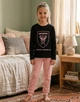 Дитяча піжама для дівчинки primark «inter miami cf» (чорний лонгслів та рожеві штани), розмір 128 см (7-8 років) - изображение 2