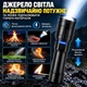 Мощный аккумуляторный LED фонарь HUUKERS FX-2503 5000 mAh, светодиодный ручной фонарь с линзой - изображение 3
