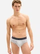 Набор трусов брифов мужских хлопковых Tommy Hilfiger 263548742 M 3 шт Синий/Серый (1162575457) - изображение 2