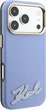 Чохол для смартфона Apple iPhone 18 Pro/17 Pro Karl Lagerfeld Grained with Resin Signature Logo MagSafe Light Blue (KLHMP18L6PWKSRSB) - зображення 4
