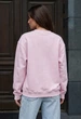 Женский свитшот Стаф розовый оверсайз на флисе теплый спортивная кофта Staff zy pink oversize fleece L (405130) - изображение 2