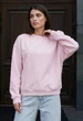 Женский свитшот Стаф розовый оверсайз на флисе теплый спортивная кофта Staff zy pink oversize fleece L (405130) - изображение 4