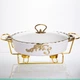 Мармитница фарфоровая для вторых блюд Margaret 1,5 л Yiwu YYSH1215 - изображение 1